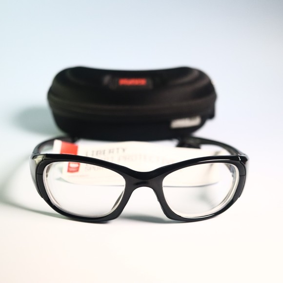 REC SPECS Liberty Sport MX30 55-20 130 shinny black eyeglasses wrap around N11 - Picture 4 of 11